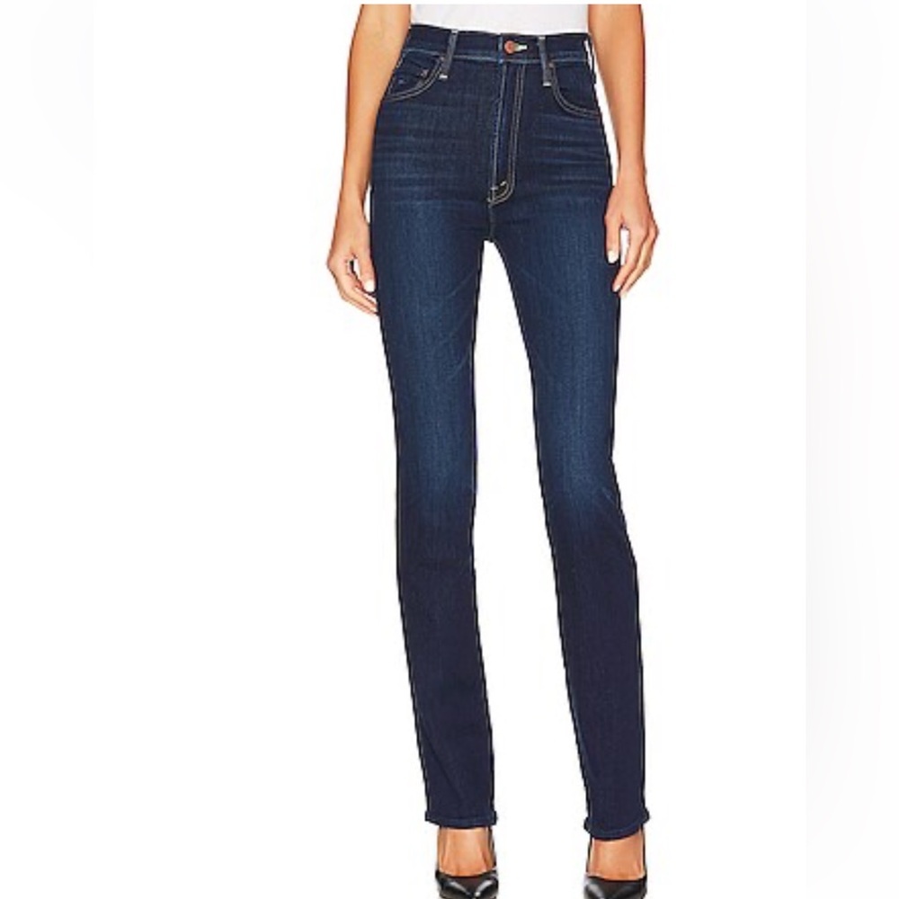 MOTHER High Waisted Double Rider Skimp in Off Limits Size 26